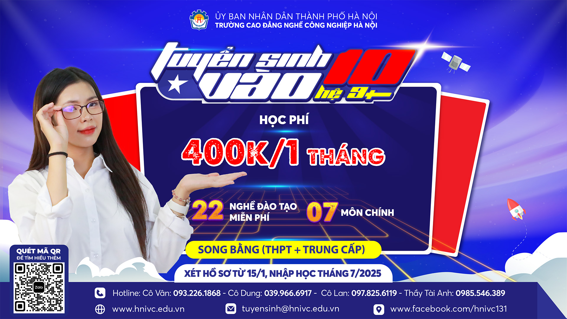 THÔNG BÁO TUYỂN SINH VÀO 10 CHƯƠNG TRÌNH SONG BẰNG (THPT + TRUNG CẤP/CAO ĐẲNG) NĂM HỌC 2024